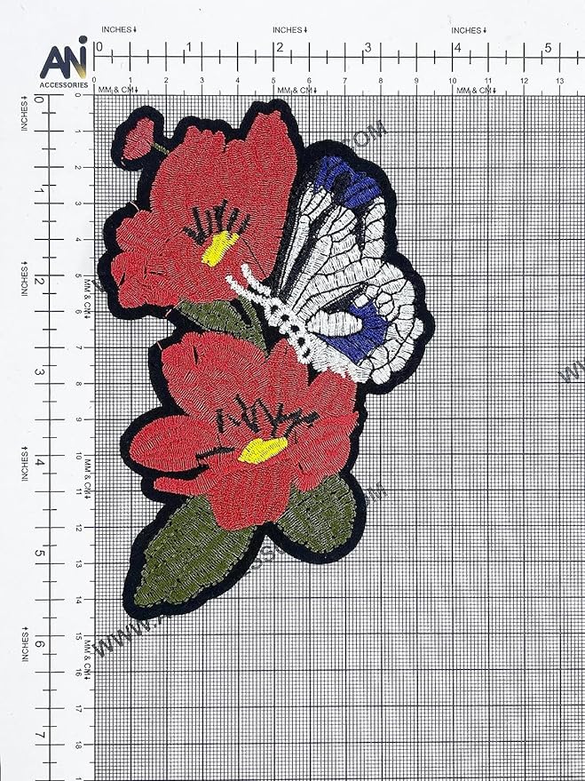 Red Lily Heat transfer or Sew Patch