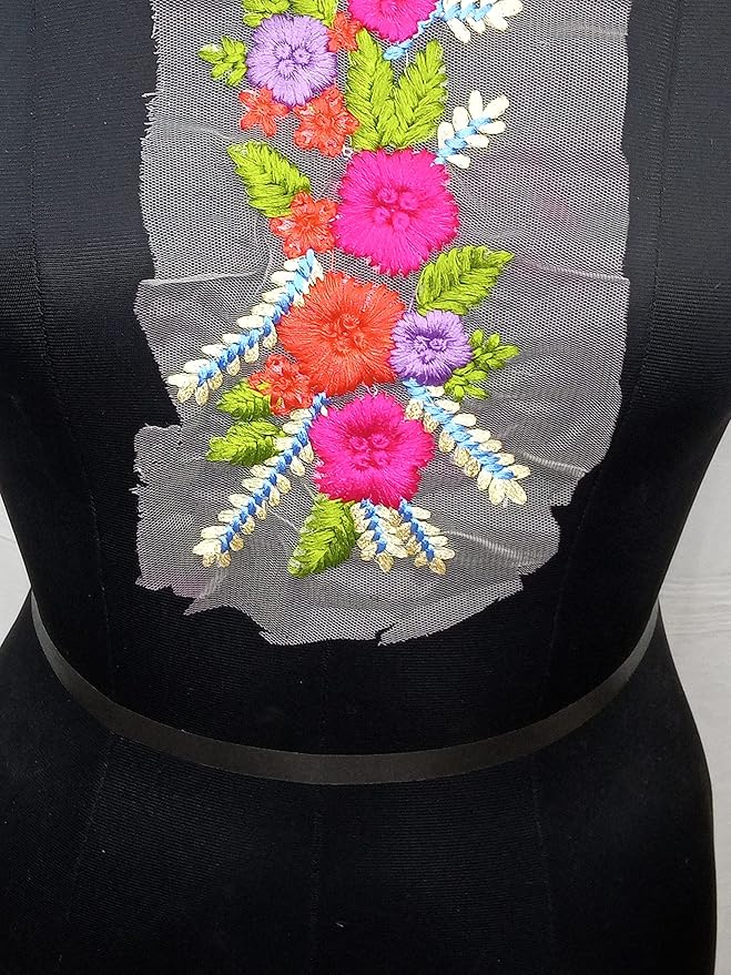 Colorful Blossom Beauty Neckline