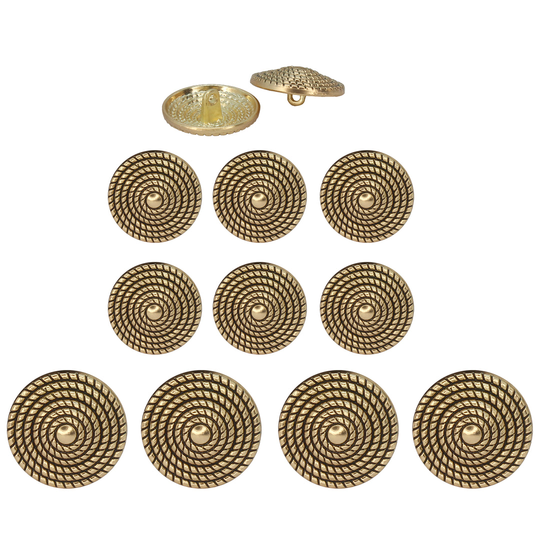 Textured Dome Metal Buttons