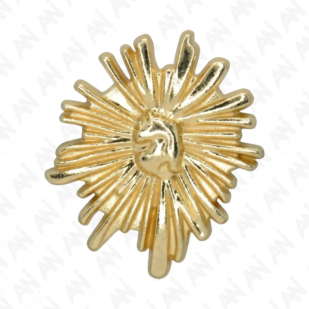 Matte Engraved Metal Buttons