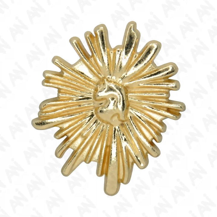 Matte Engraved Metal Buttons