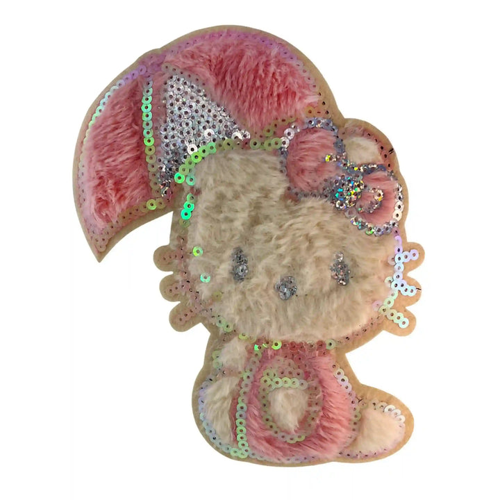 Fuzzy Hello Kitty Sequin Patch