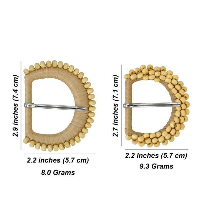 Ani Accessories Two Designs D Shape Wooden Buckles for Belt Bag Clothing DIY Sewing Craft Fashion Decoration
