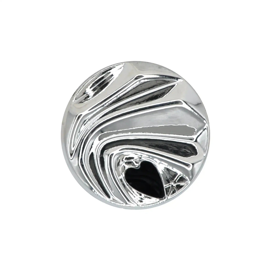 Abstract Wave Designed Metal Button | 18mm (28L), 20mm (32L) & 25mm (40L)