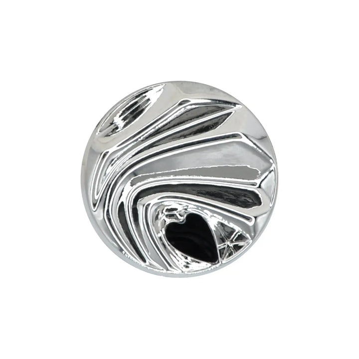 Abstract Wave Designed Metal Button | 18mm (28L), 20mm (32L) & 25mm (40L)