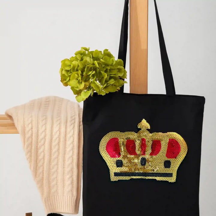 Sequin Crown Sew Patch