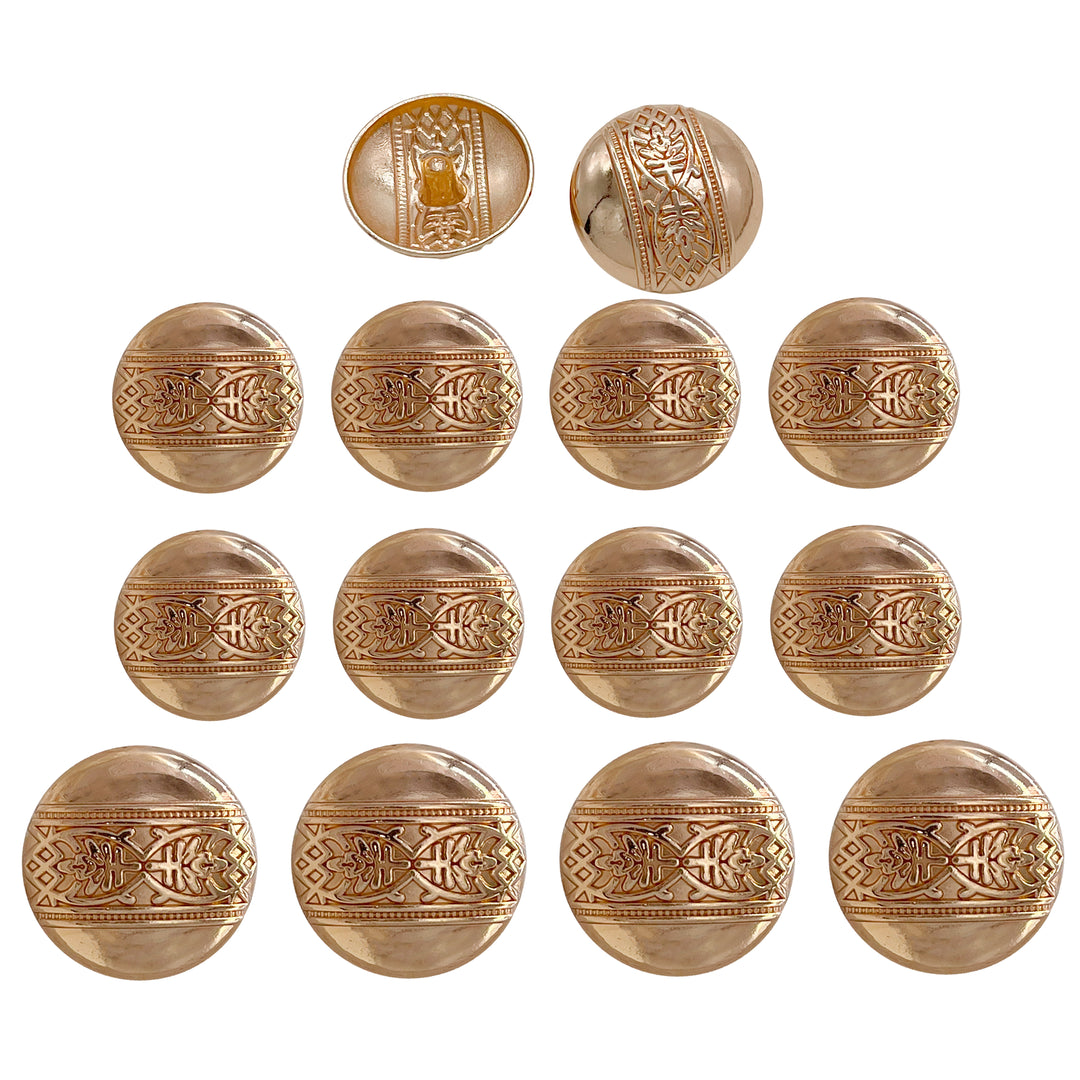 Etched Design Metal Buttons