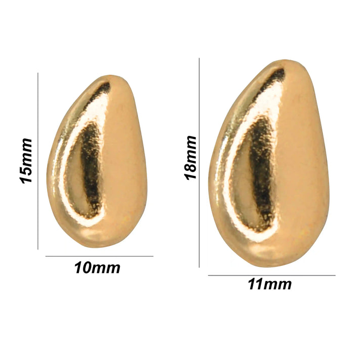 Organic Drop Metal Buttons