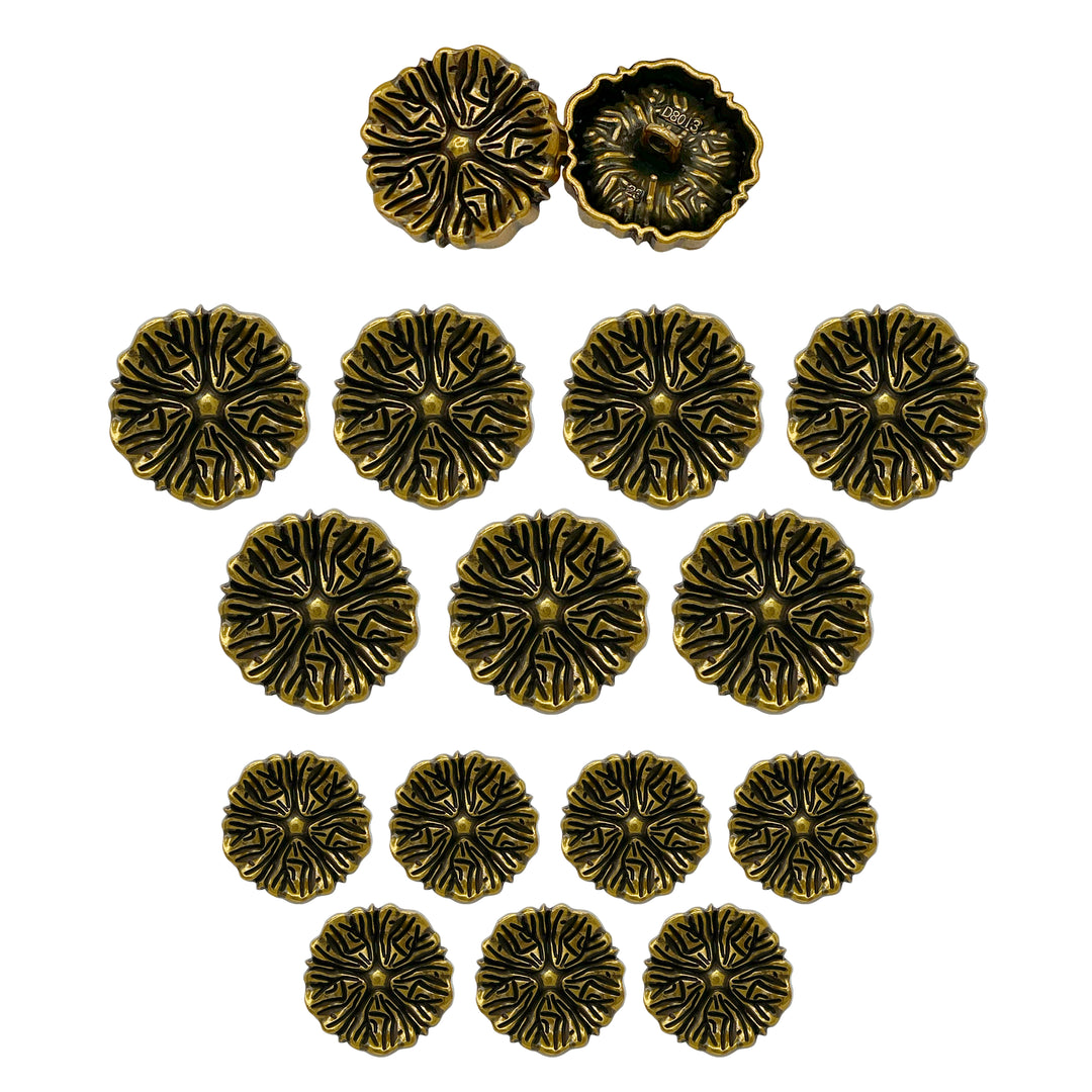 Blooming Beauty Metal Buttons