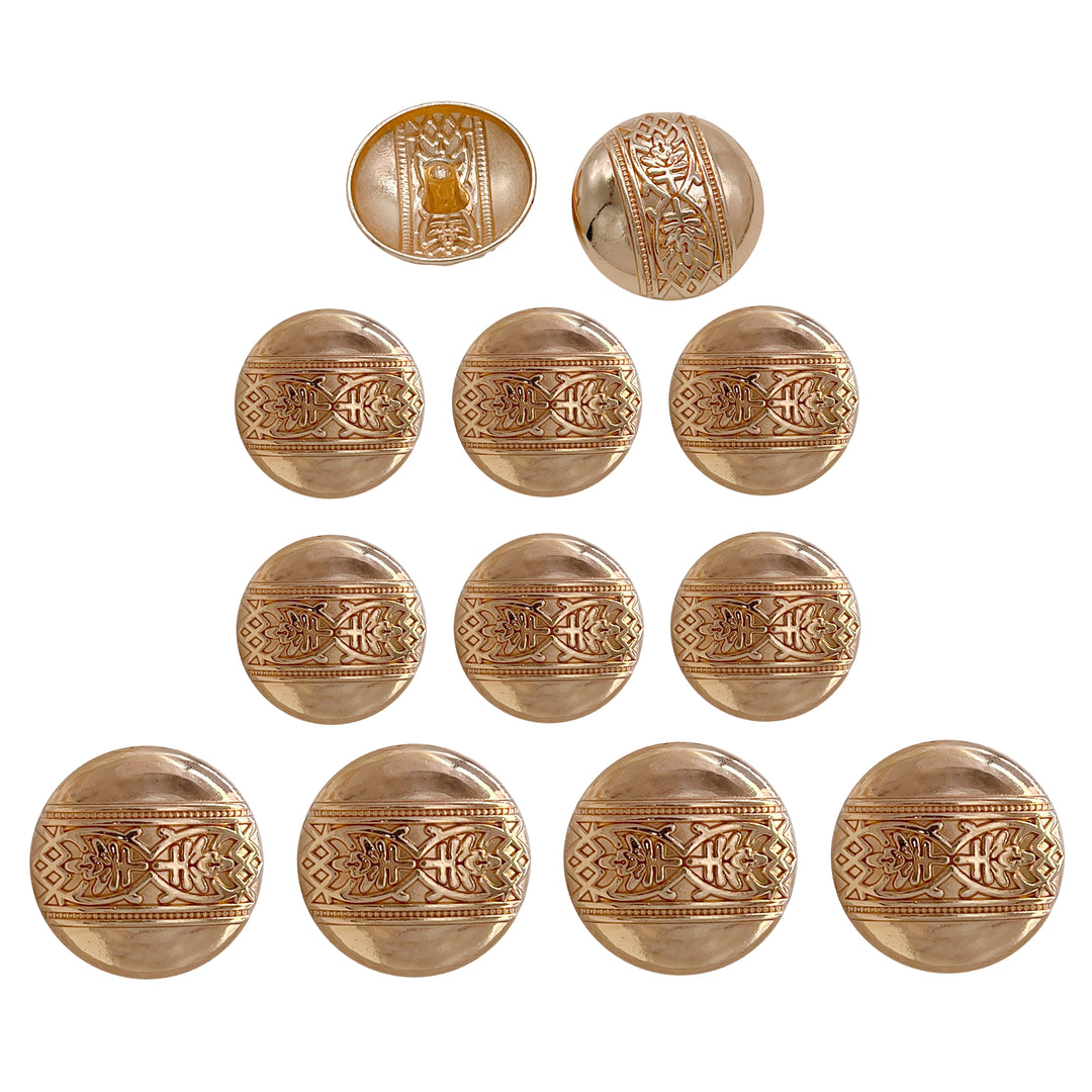 Etched Design Metal Buttons