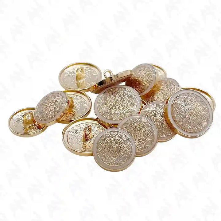 Mandala Shank Metal Button | 18mm(28L) & 21mm(34L)