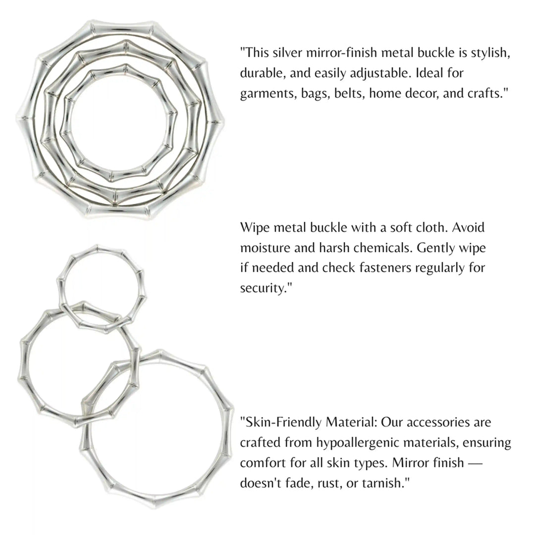 Bamboo Style Circular Buckle