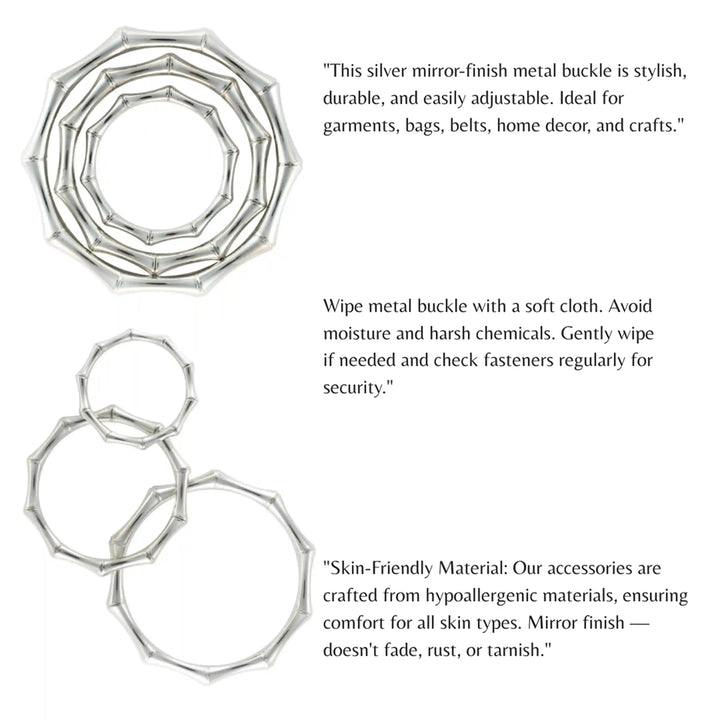 Bamboo Style Circular Buckle
