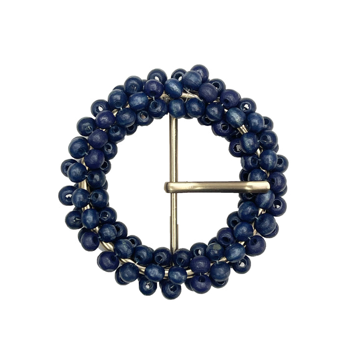 Beaded Circle Buckle for Seasonal Wardrobe Essentials