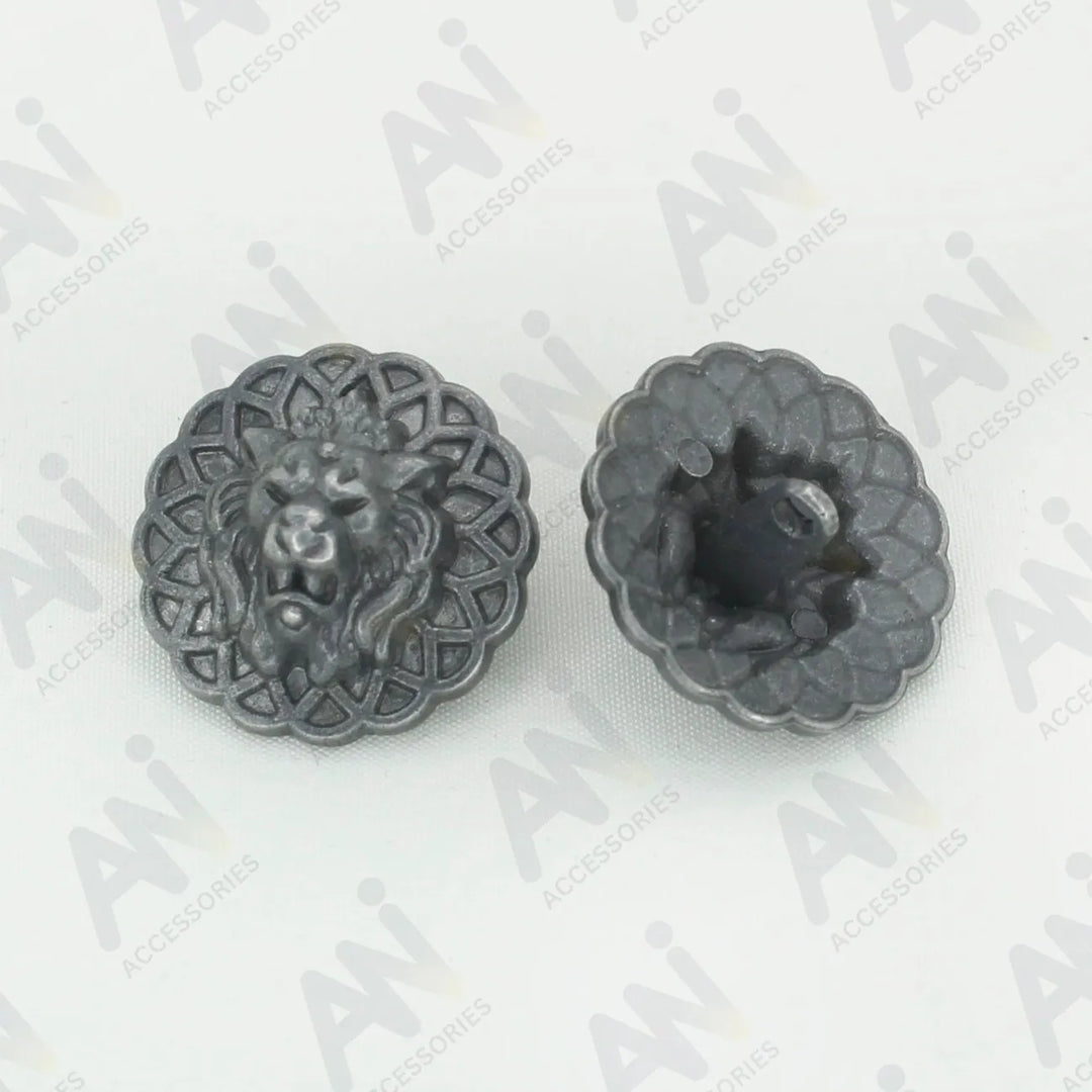 Lion Head Buttons for Clothing and Accessories | 18mm(28L) & 22mm(34L)