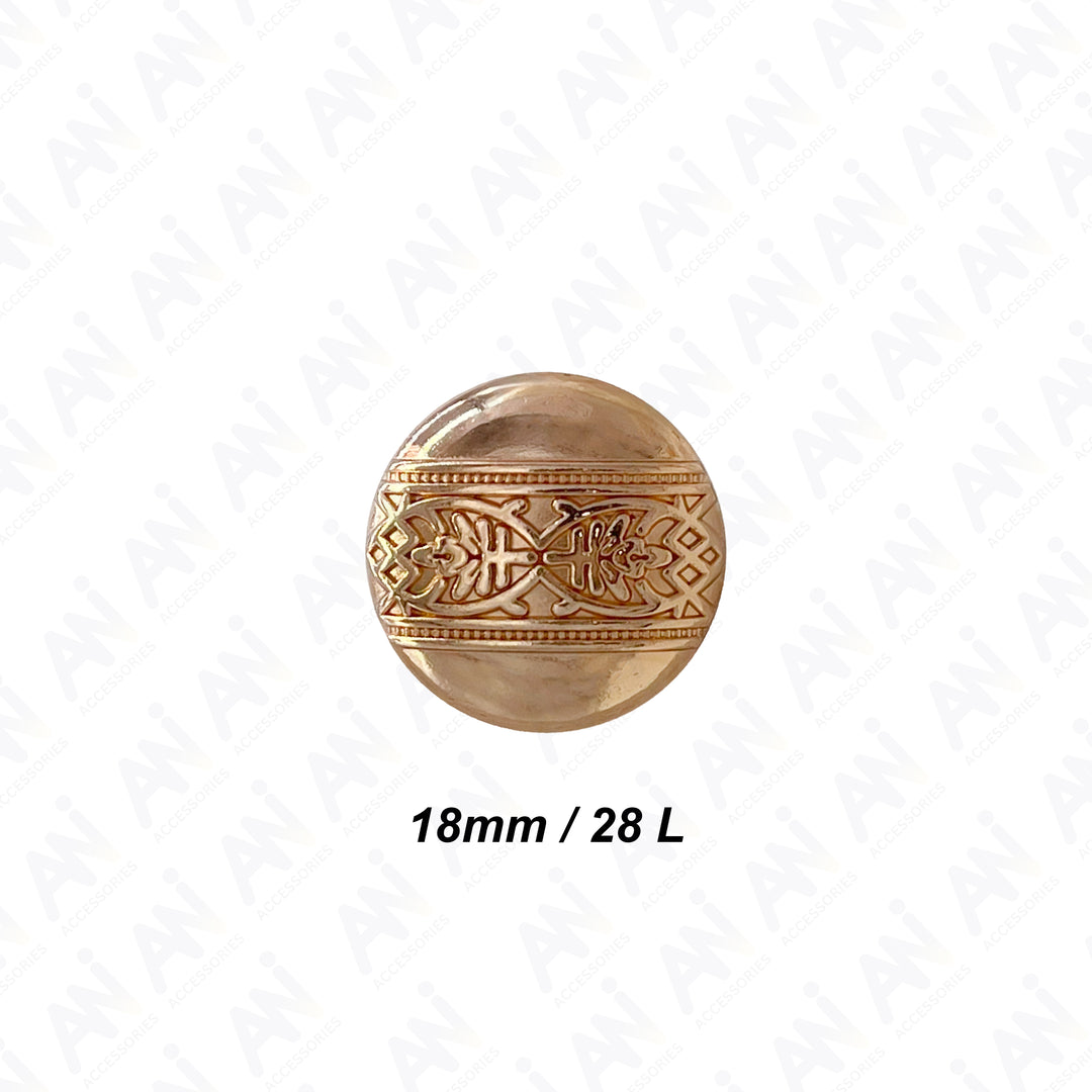 Etched Design Metal Buttons