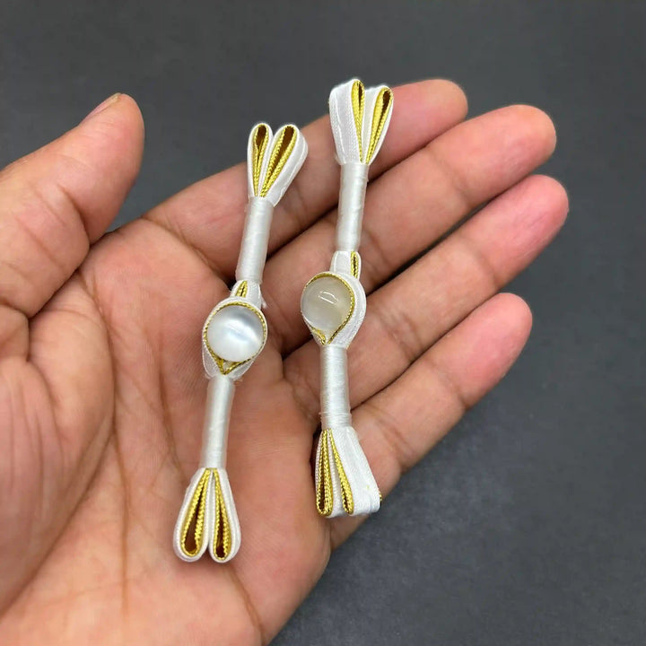 Pearl Frog Closure Buttons