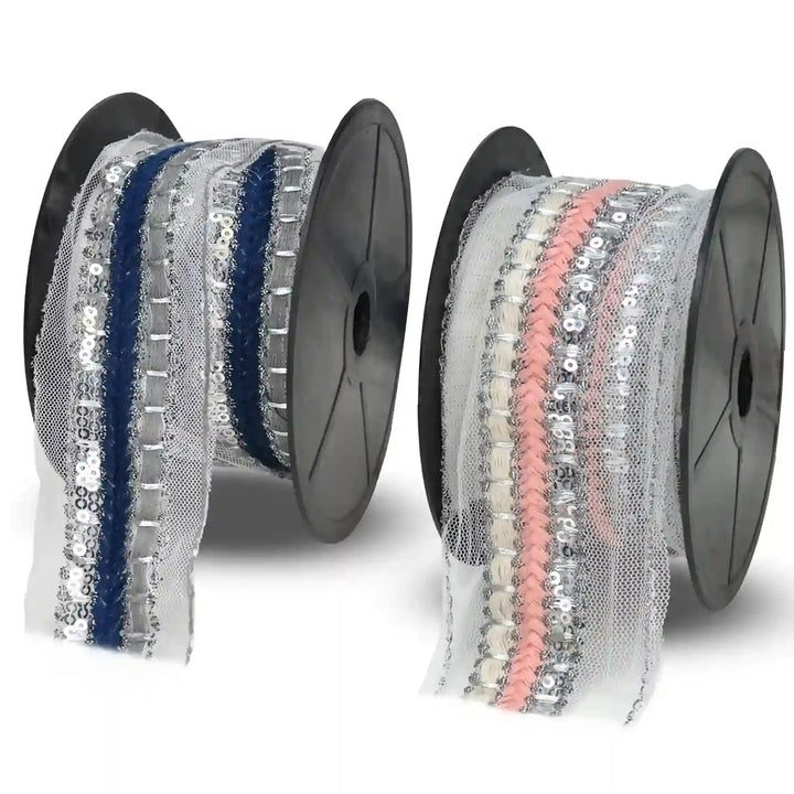 Multi-Textured Sequins Lace | 2 Meters
