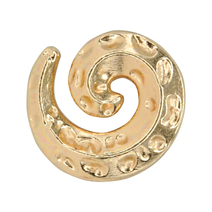 Hammered Spiral Button | 15mm & 18mm
