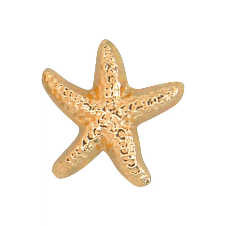 Star Fish Gold Metal Buttons | 18mm