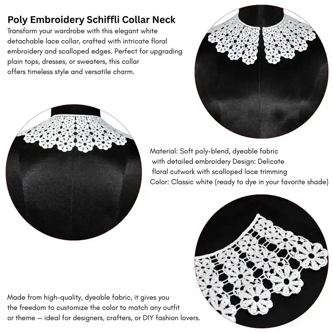 Crochet Lace Neck Collar