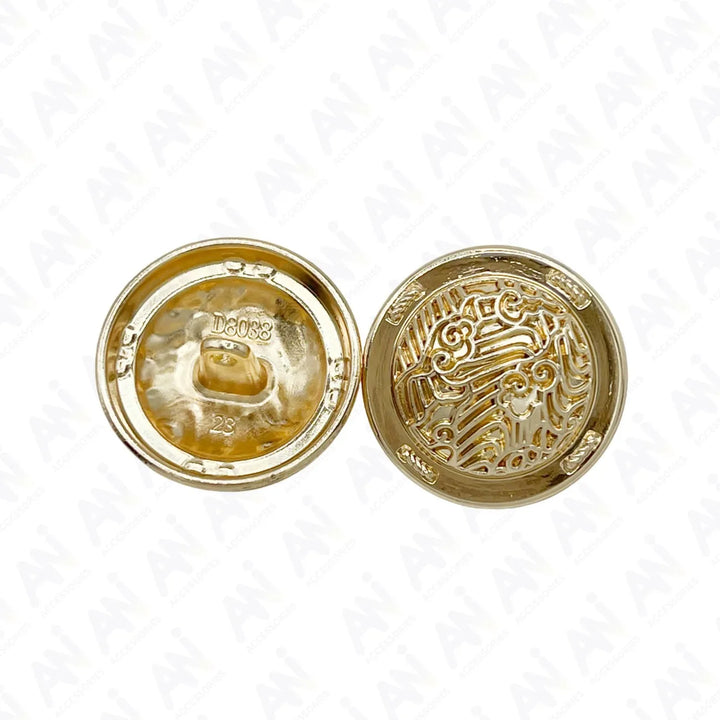 Shiny Decorative Metal Buttons | 15mm(24L), 18mm(28L) & 23mm(36L)