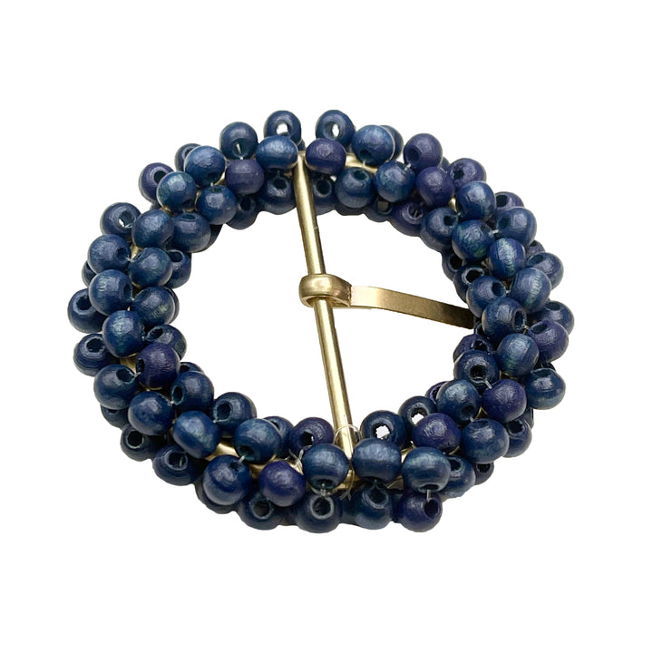 Beaded Circle Buckle for Seasonal Wardrobe Essentials