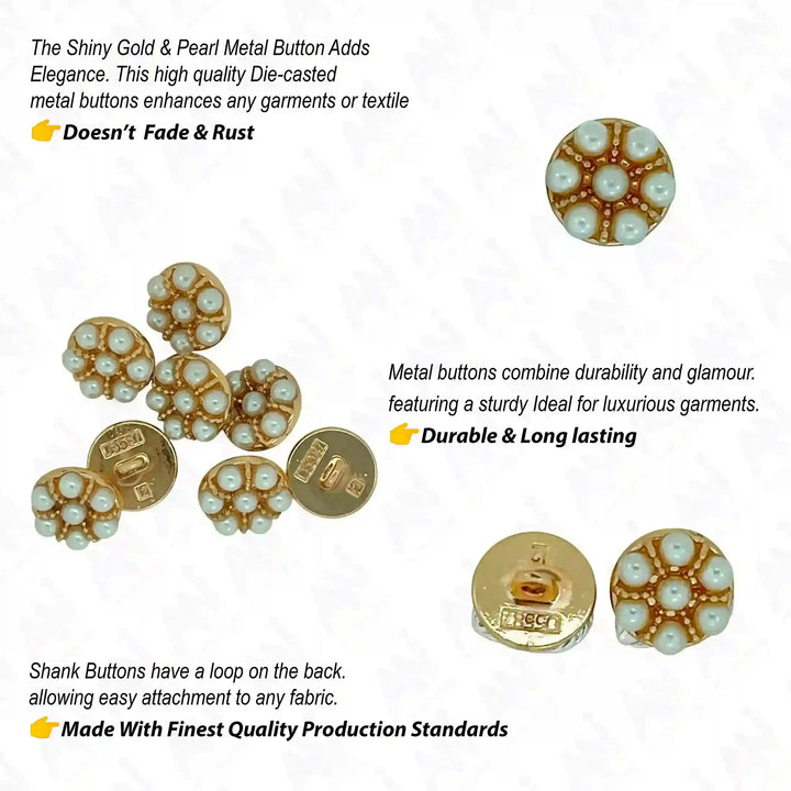 Peral Shirt 12mm Buttons