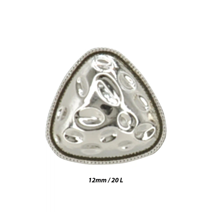 Round Triangle Hammered12mm Shirt Buttons