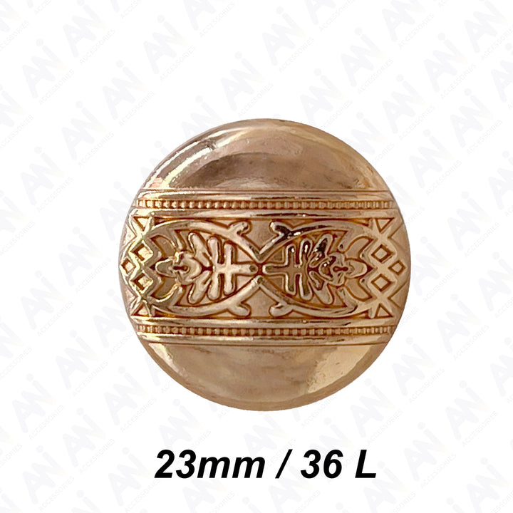 Etched Design Metal Buttons