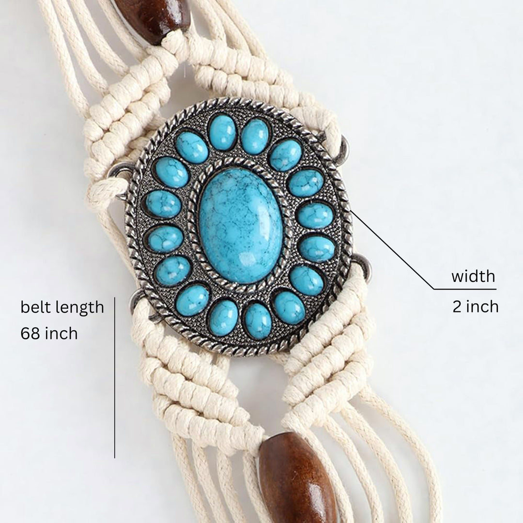 Bohemian braided Macrame belt