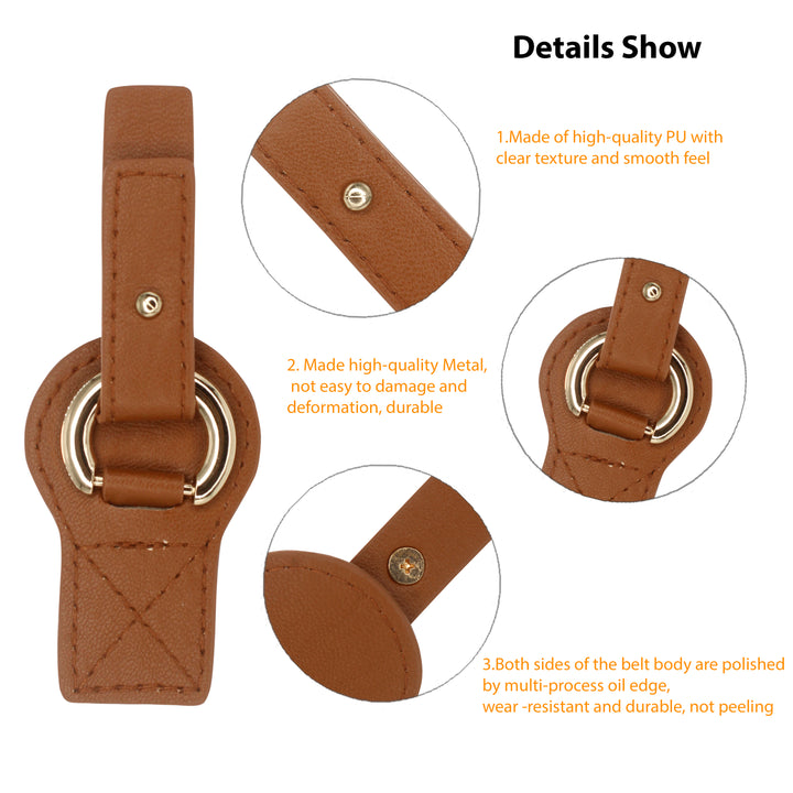 Leatherette Buckle with Ring