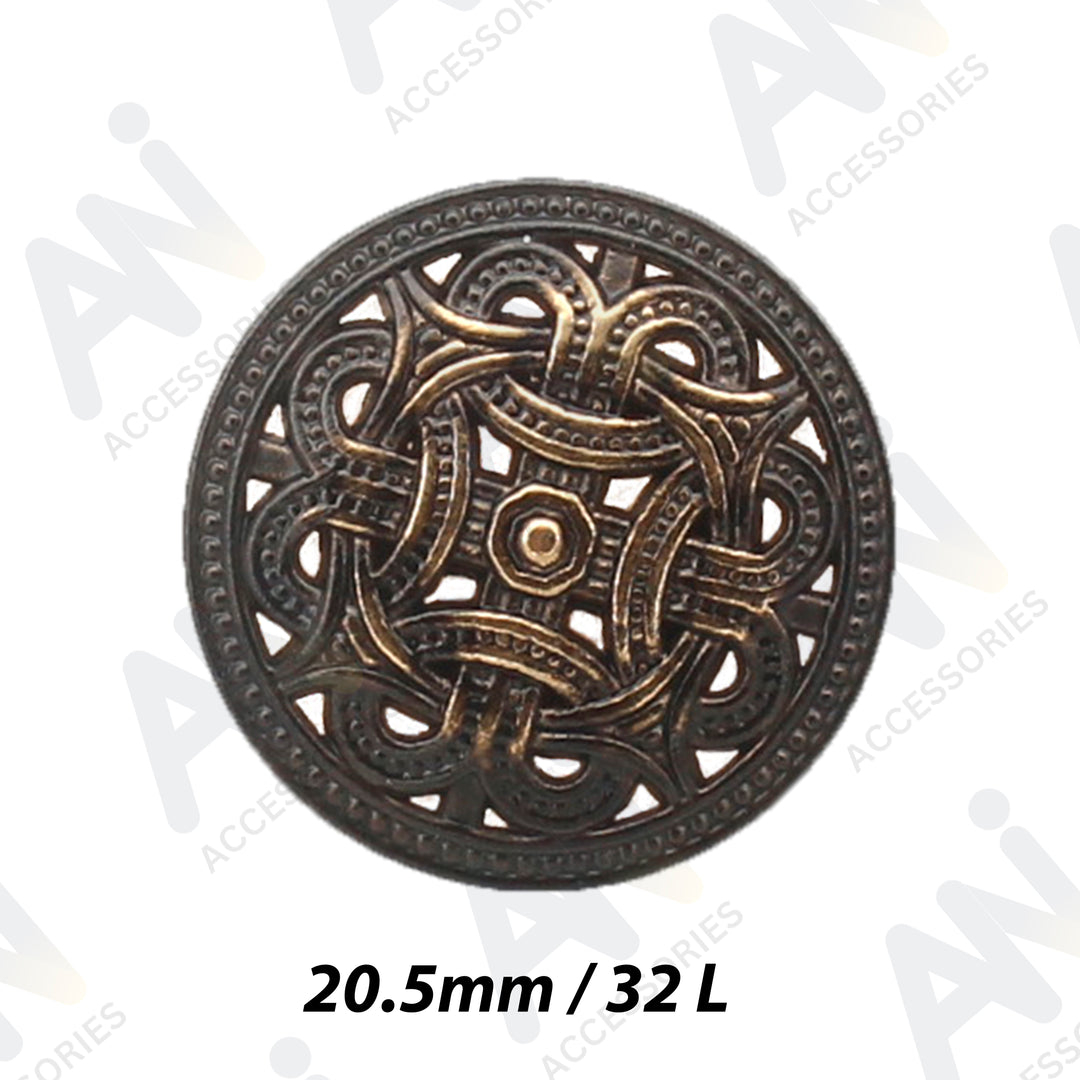 Baroque Design Metal Buttons