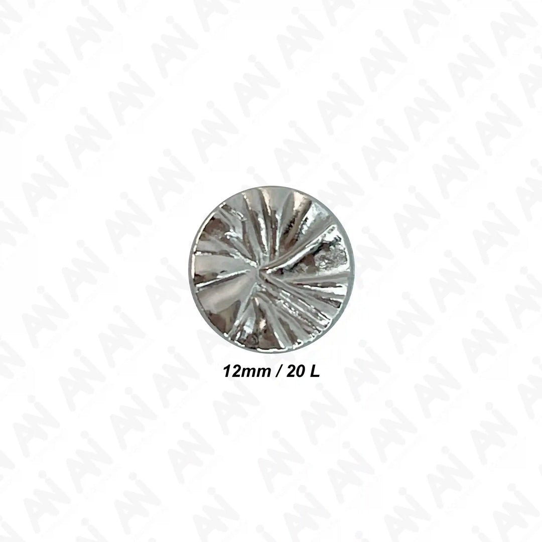 Radiant Ribbed Metal Buttons