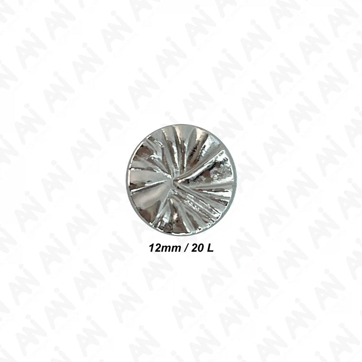 Radiant Ribbed Metal Buttons