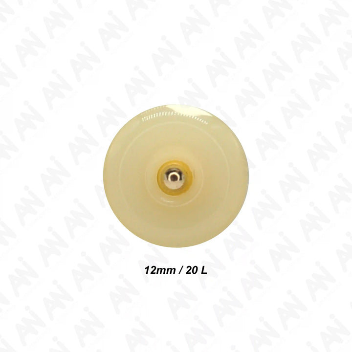 Classic Round Resin Shank Buttons | 12mm