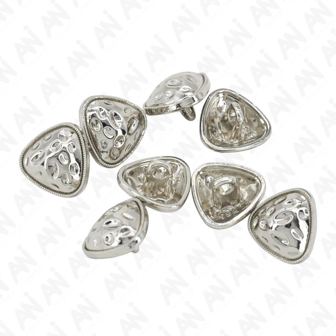 Round Triangle Hammered12mm Shirt Buttons