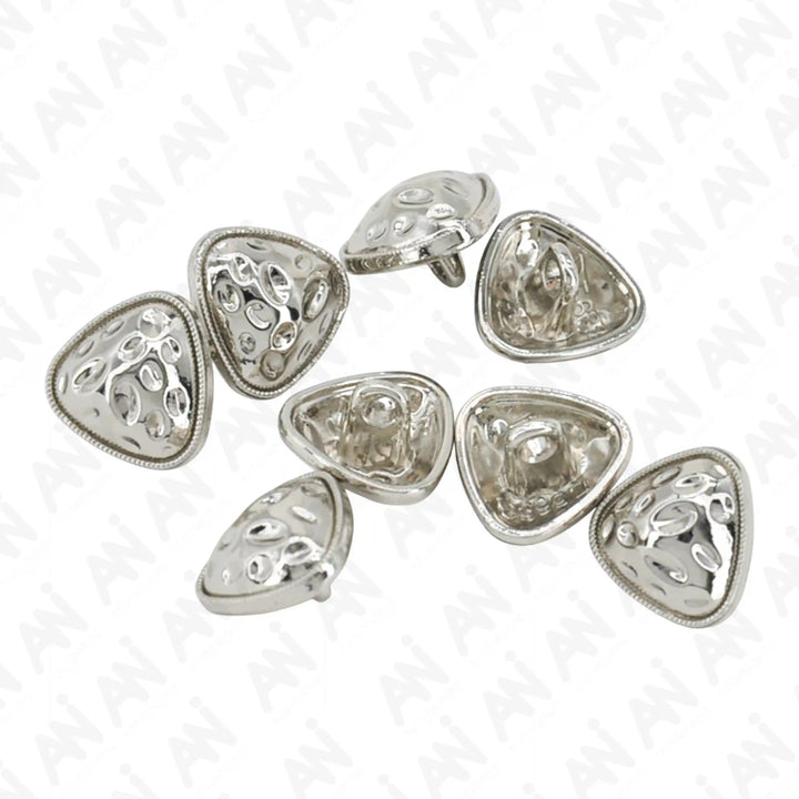 Round Triangle Hammered12mm Shirt Buttons