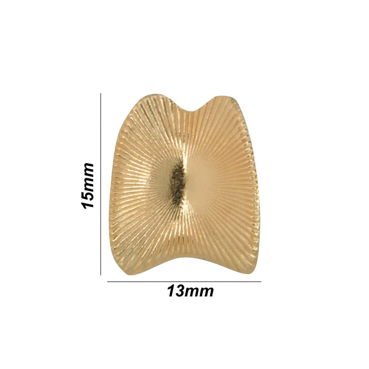 Stylized Shell Metal Button | 15mm & 24mm