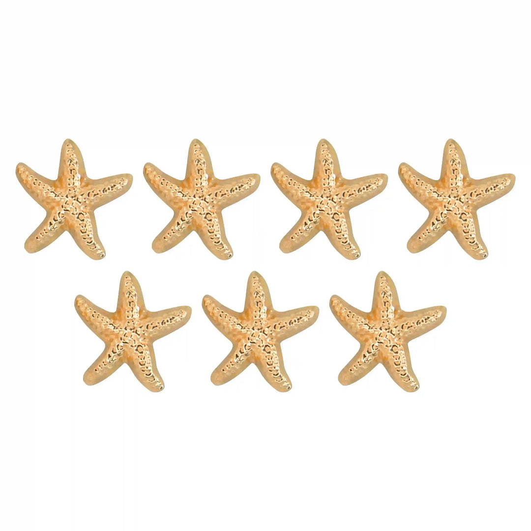 Star Fish Gold Metal Buttons | 18mm