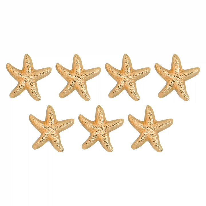 Star Fish Gold Metal Buttons | 18mm