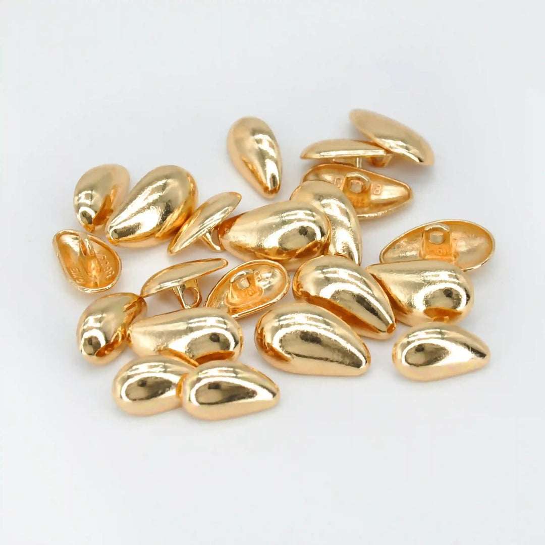 Organic Drop Metal Buttons