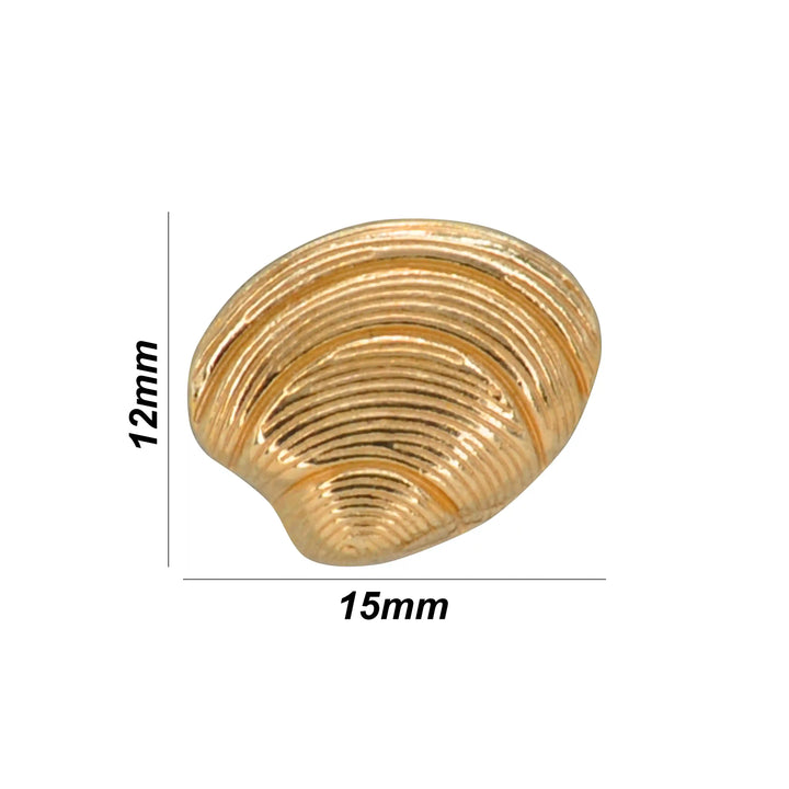 Seashell Metal Button | 15mm & 18mm