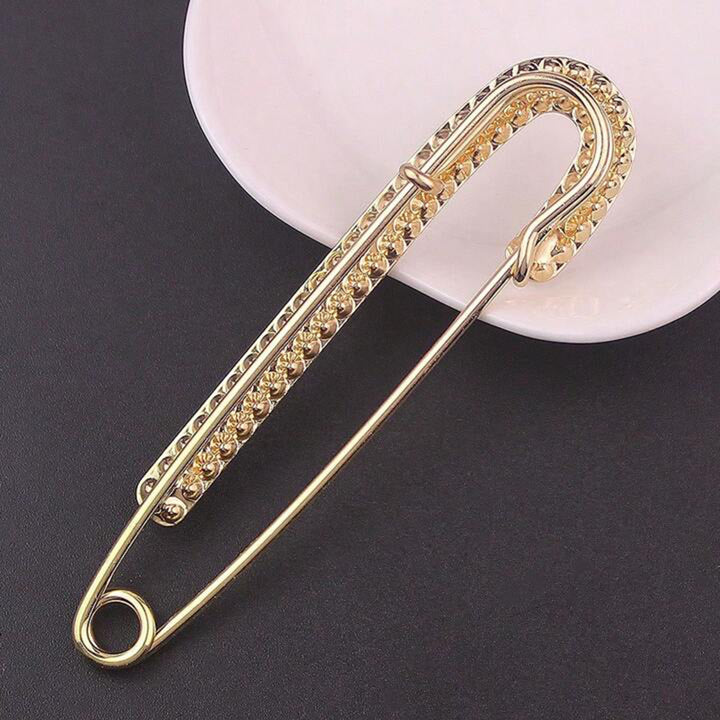 Gold Rhinestone Fancy Pin