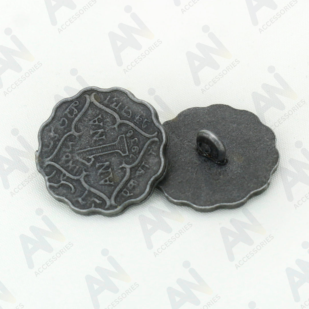 1 Anna Metal Coin Buttons