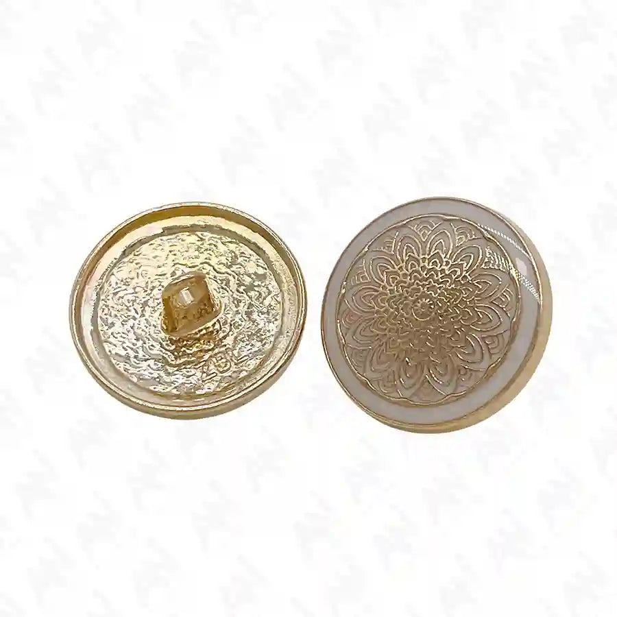 Mandala Shank Metal Button | 18mm(28L) & 21mm(34L)