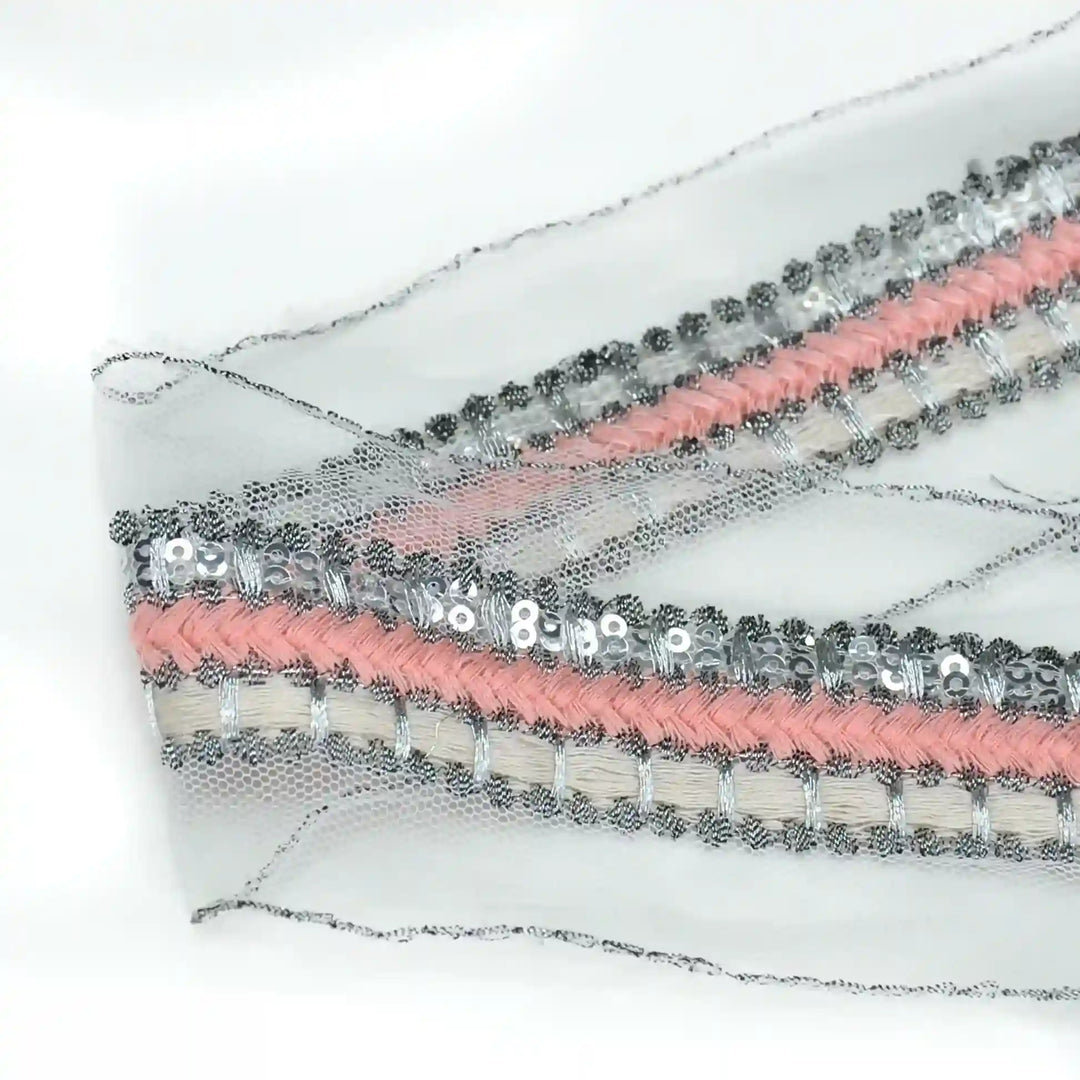 Multi-Textured Sequins Lace | 2 Meters