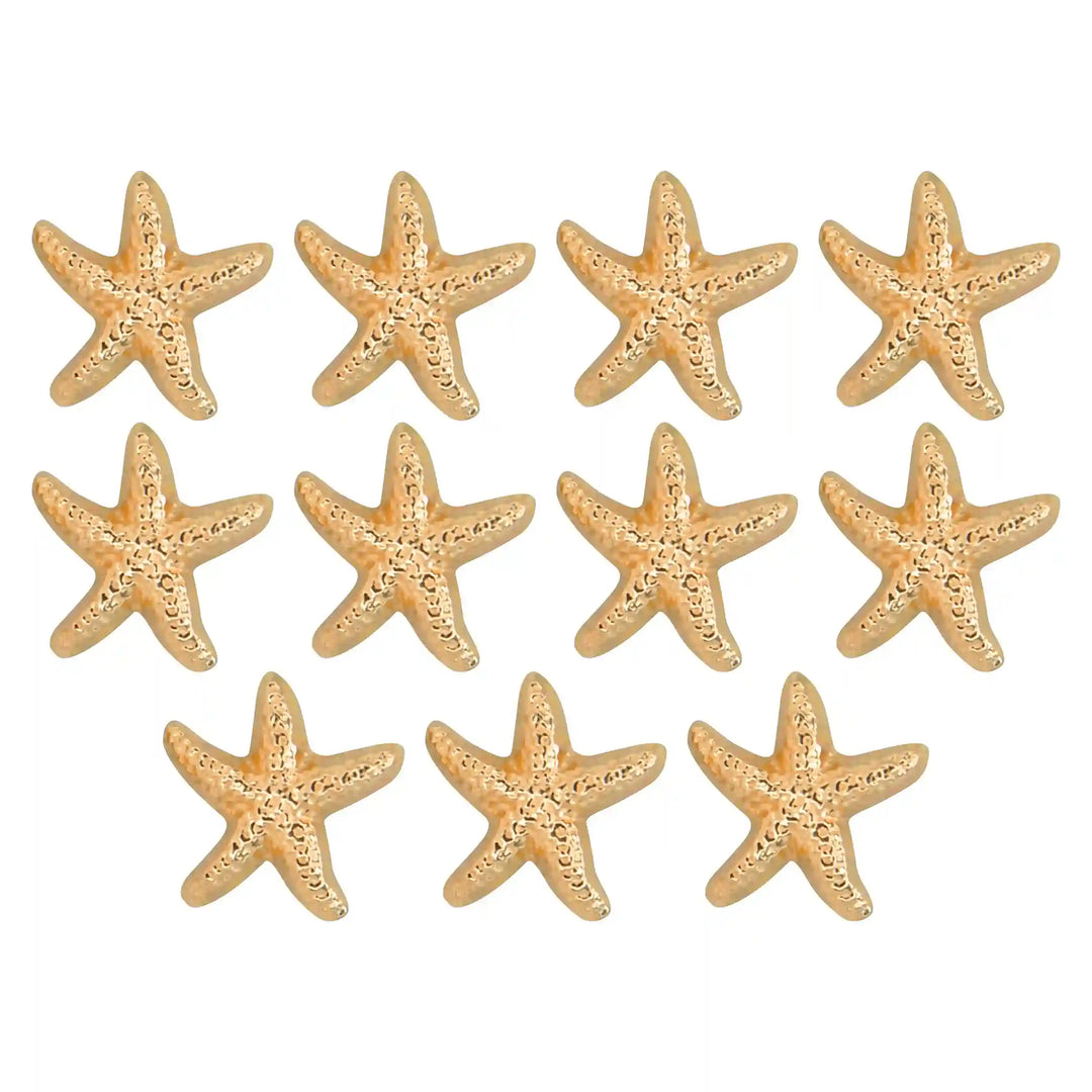 Star Fish Gold Metal Buttons | 18mm