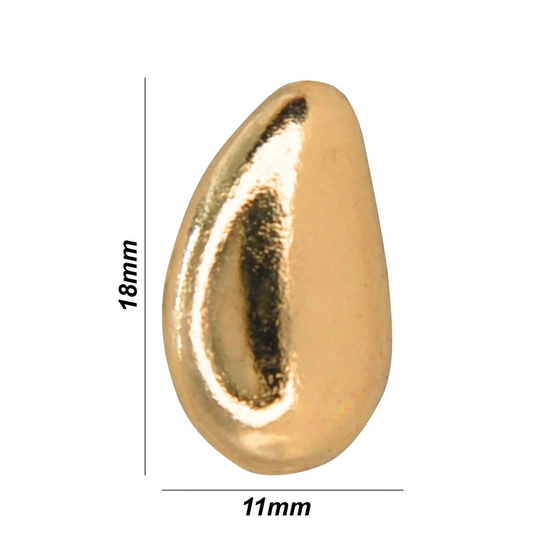 Organic Drop Metal Buttons
