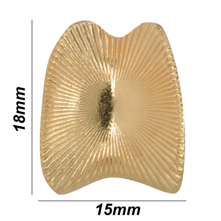 Stylized Shell Metal Button | 15mm & 24mm